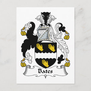 Carte Postale Bates Family Crest
