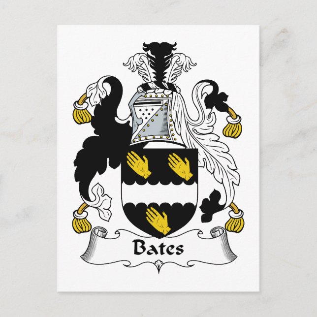 Carte Postale Bates Family Crest (Devant)