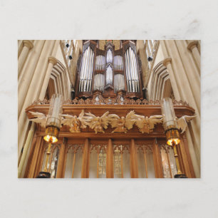 Carte Postale Bath Abbey England Pipe Organ