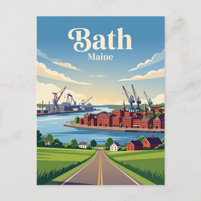 Carte Postale Bath USA (Devant)