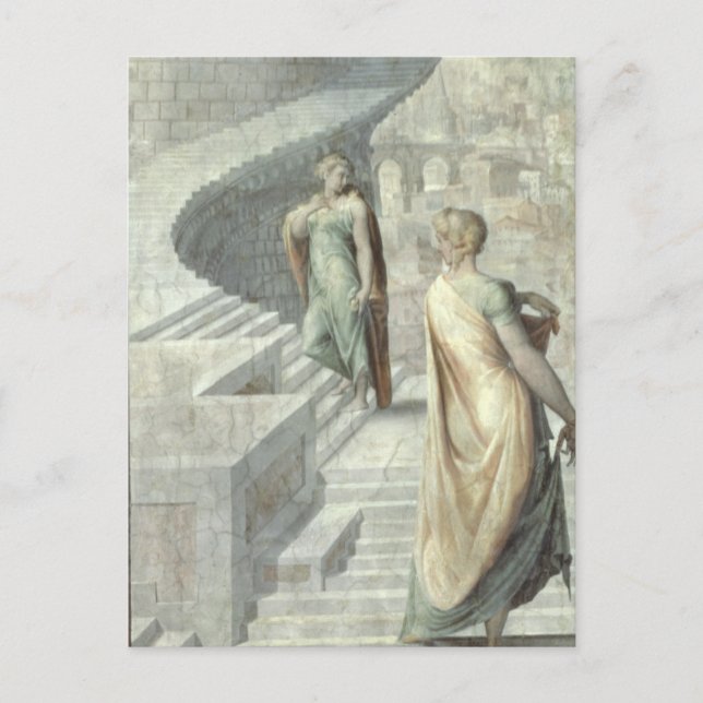 Carte Postale Bathsheba Visite David, c.1553 (Devant)