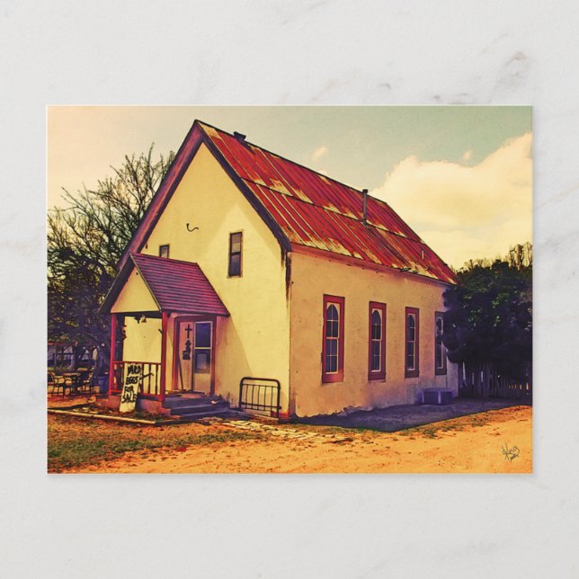 Carte Postale Bâtiment à Willow City, TX (Devant)