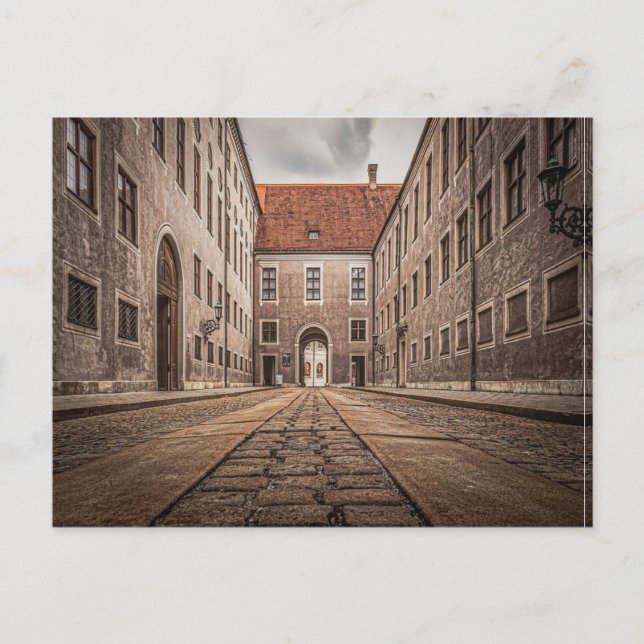 Carte Postale Bâtiment ancien en pavé à Munich (Devant)