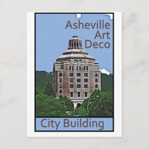 Carte Postale Bâtiment de ville, Asheville