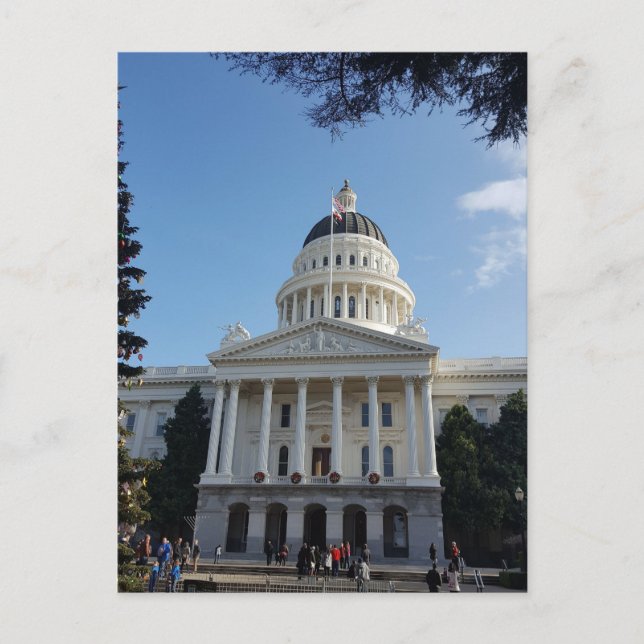 Carte Postale Bâtiment du Capitole de l'État de Californie (Devant)