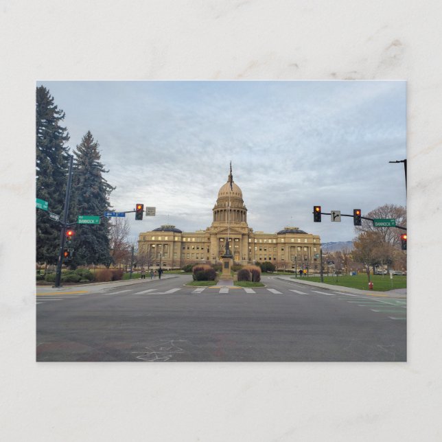 Carte Postale Bâtiment du Capitole de l'État de l'Idaho à Boise (Devant)