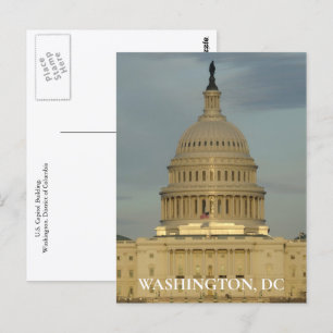 Carte Postale Bâtiment du Capitole de Washington DC Photo de voy