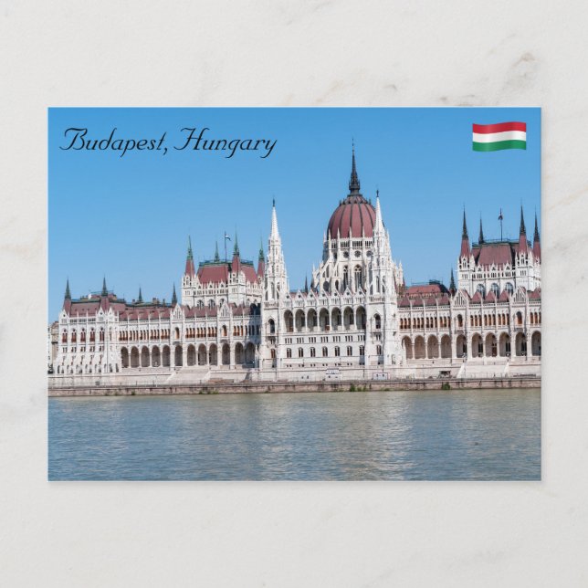 Carte Postale Bâtiment du Parlement hongrois à Budapest (Devant)