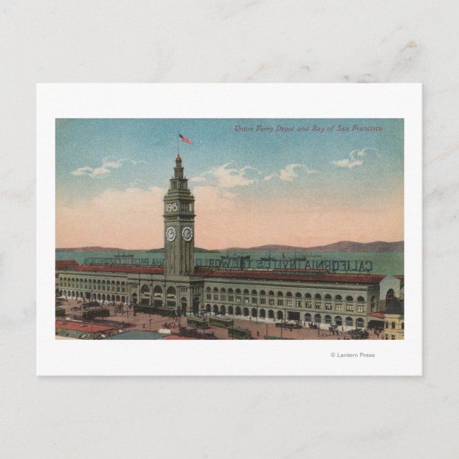 Carte Postale Bâtiment du terminal de ferry de San Francisco, CA (Devant)