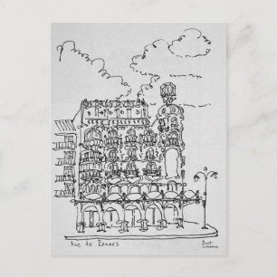 Carte Postale Bâtiment Haussmann   Rue de Rennes, Paris