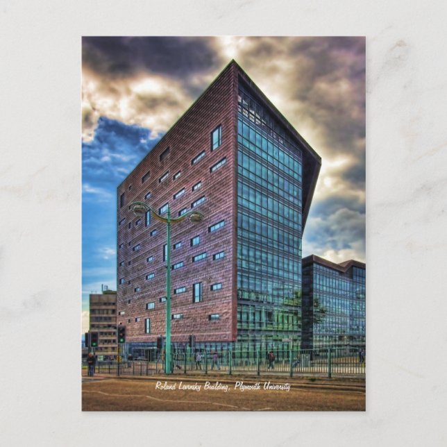 Carte Postale Bâtiment Roland Levinsky, Université de Plymouth (Devant)