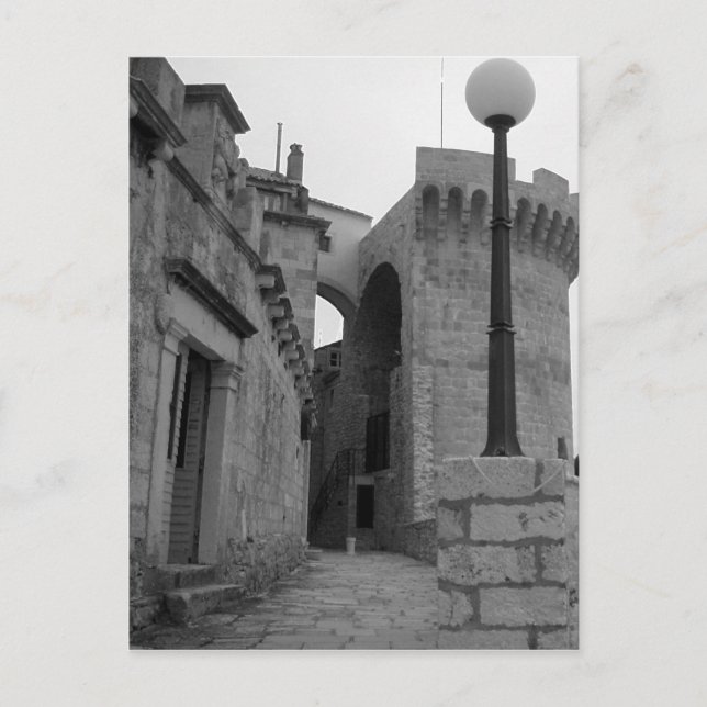 Carte Postale Bâtiments en pierre à Korcula (Devant)