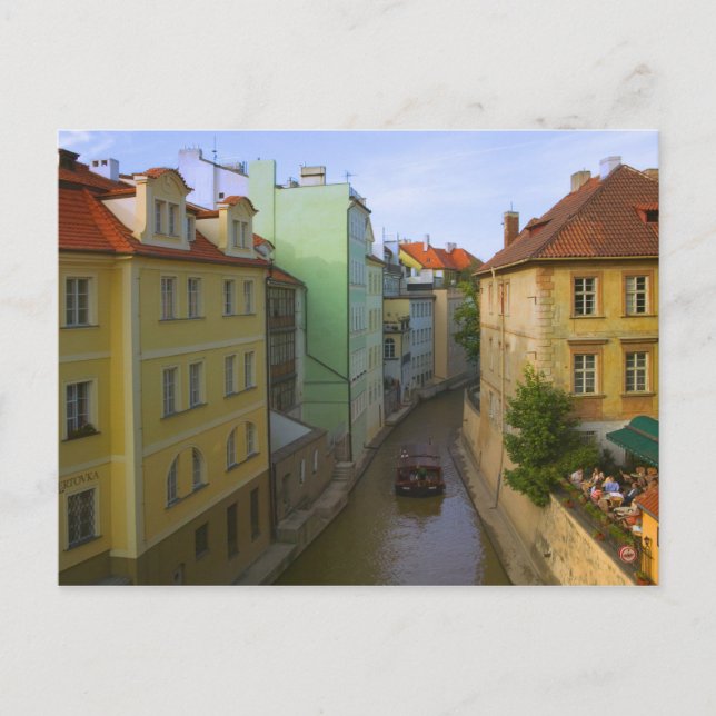 Carte Postale Bâtiments historiques avec canal, Prague, Républiq (Devant)