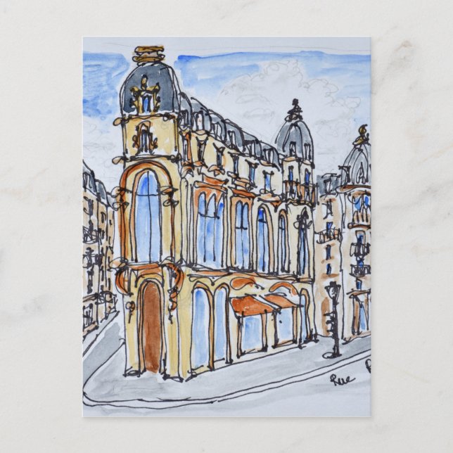 Carte Postale Bâtiments sur la rue Réaumur, Paris, France (Devant)