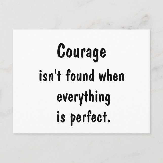 Carte Postale Bâtir le courage (Devant)