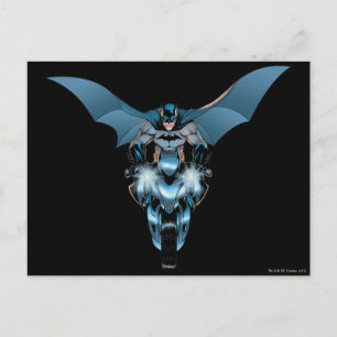 Carte Postale Batman à vélo avec cape