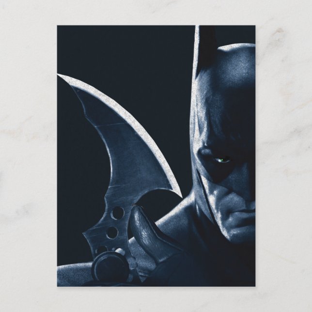 Carte Postale Batman : Arkham Asylum | Batman Closeup (Devant)