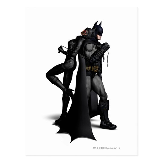 Carte Postale Batman Arkham Batman Et Catwoman Zazzle Fr