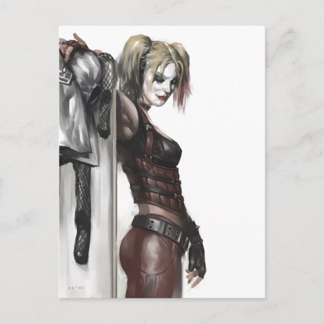 Carte Postale Batman Arkham City | Harley Quinn Illustration (Devant)