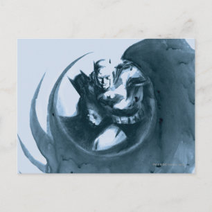 Carte Postale Batman au café