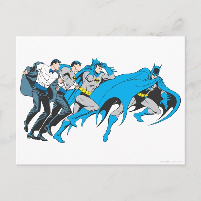 Carte Postale Batman/Bruce Transformation (Devant)