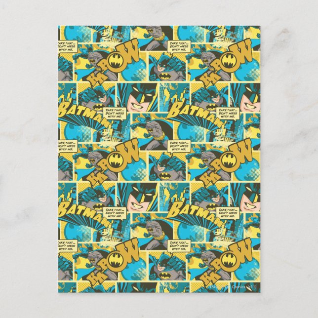 Carte Postale Batman Comic Capteurs Motif 2 (Devant)