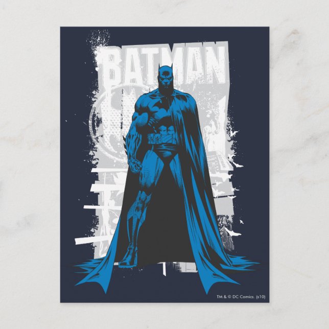 Carte Postale Batman Comic - Vue Vintage (Devant)