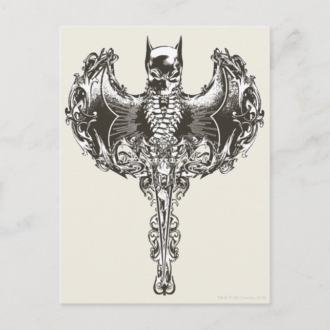 Carte Postale Batman Cowl and Skull Crest (Devant)