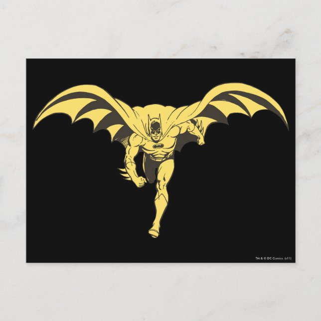 Carte Postale Batman Dash jaune (Devant)