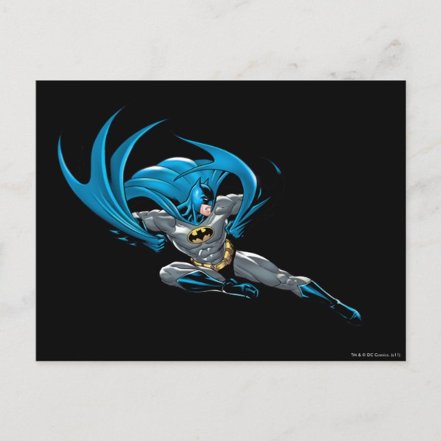Carte Postale Batman donne le bon coup (Devant)