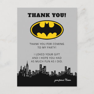 Carte Postale Batman Gotham City   Merci d'anniversaire
