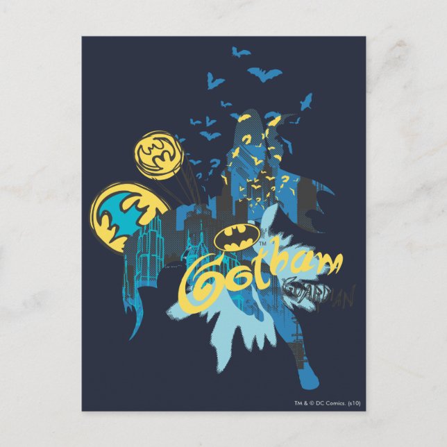 Carte Postale Batman Gotham Guardian Notebook Sketch (Devant)