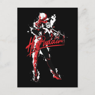 Carte Postale Batman   Harley Quinn "Hi Puddin'' Ink Art