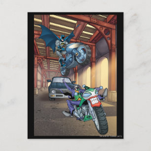 Carte Postale Batman & Joker - Motos à cheval