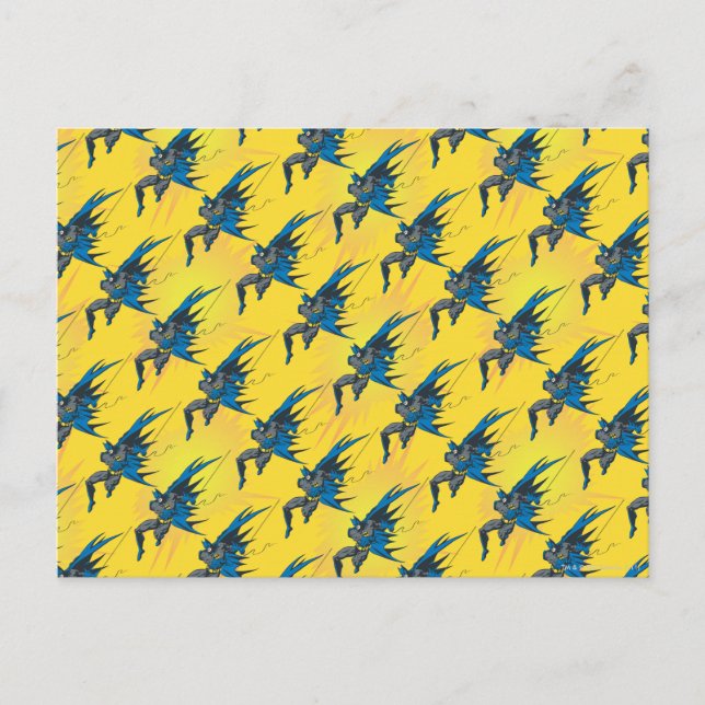 Carte Postale Batman Knight FX - 31B Swinging Batman pattern (Devant)