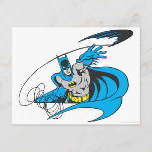 Carte Postale Batman lance Batarang 3