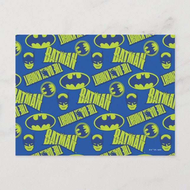 Carte Postale Batman - Le Motif du Chevalier foncé (Devant)