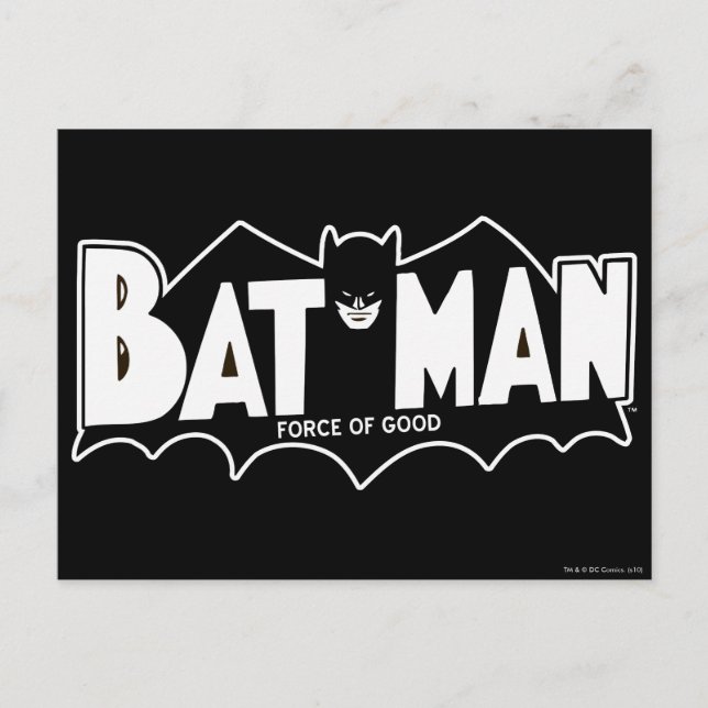 Carte Postale Batman | Logo Force of Good 60s (Devant)