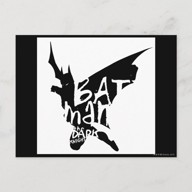 Carte Postale Batman manuscrit (Devant)