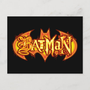 Carte Postale Batman Orange Seasonal Logo