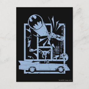 Carte Postale Batman - Picto Blue