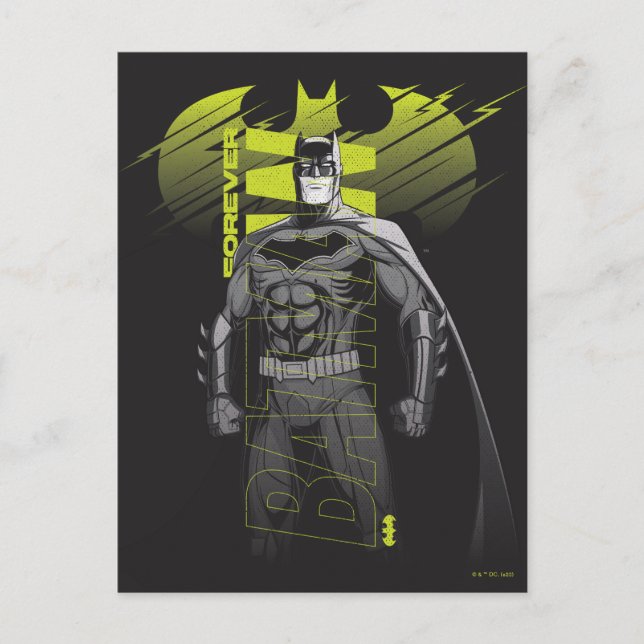 Carte Postale Batman Power Up Caractère Art (Devant)