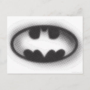 Carte Postale Batman Symbol   Halftone Logo