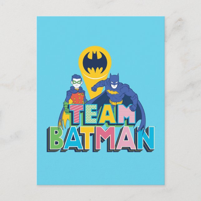 Carte Postale Batman | Team Batman (Devant)
