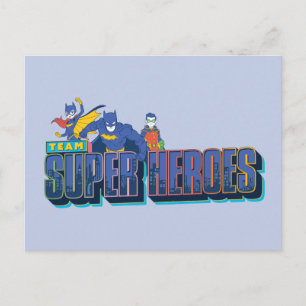 Carte Postale Batman   Team Super Heroes