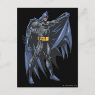 Carte Postale Batman tient cap - côté
