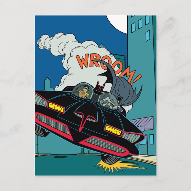 Carte Postale Batmobile Wroom ! (Devant)
