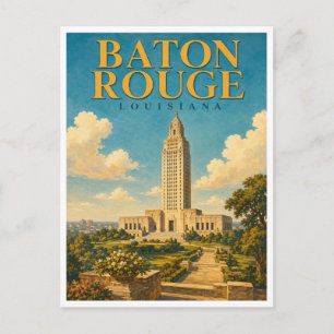 Carte Postale Baton Rouge Louisiana State Capitol GeoSaga