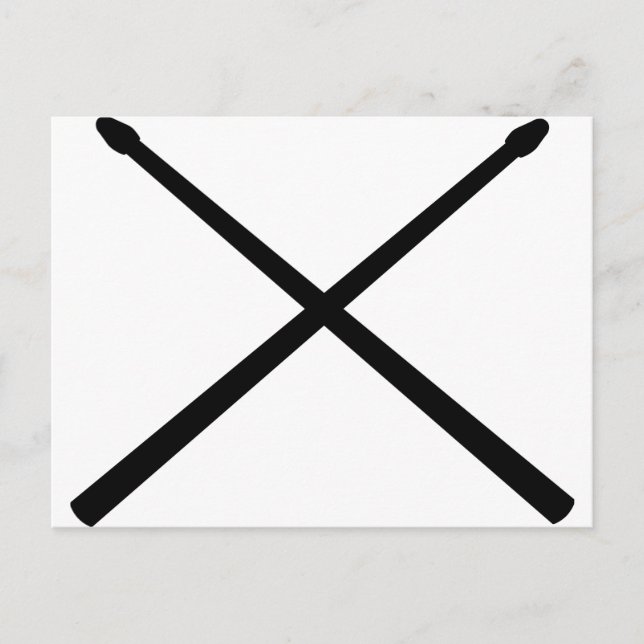 Carte Postale Bâtons à tambour (Devant)