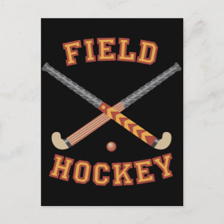 Carte Postale Bâtons de hockey sur gazon